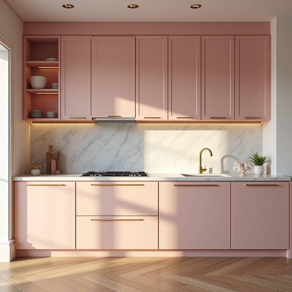 pink kitchen ideas 21