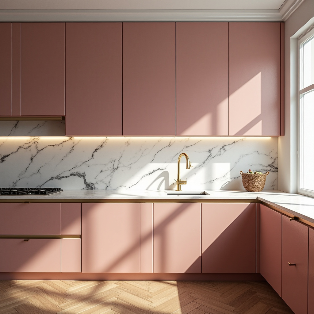 pink kitchen ideas 22
