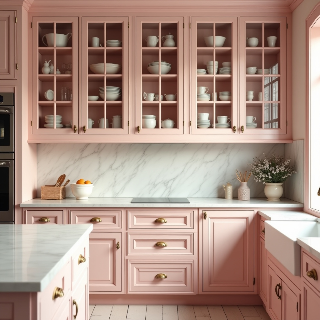 pink kitchen ideas 25