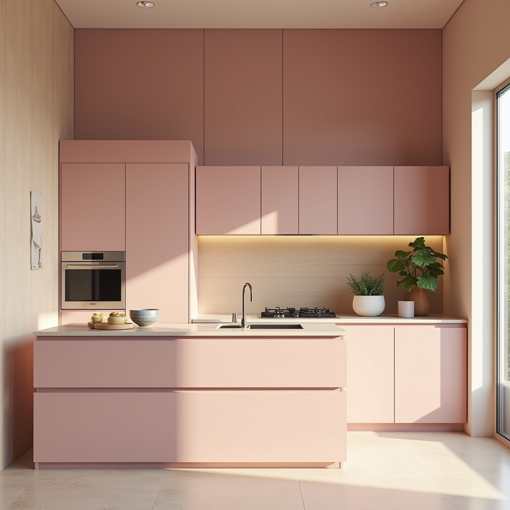 pink kitchen ideas 27