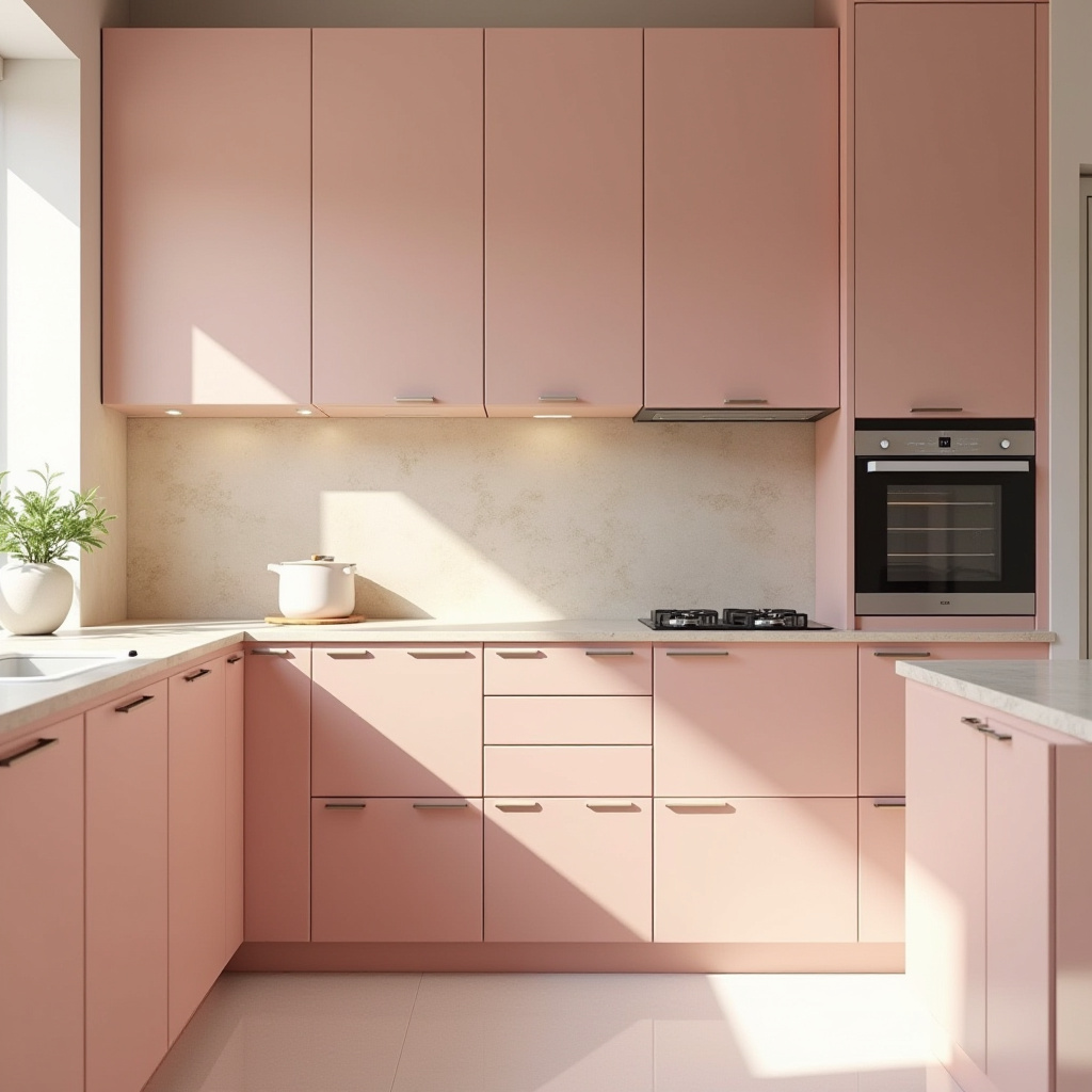 pink kitchen ideas 28