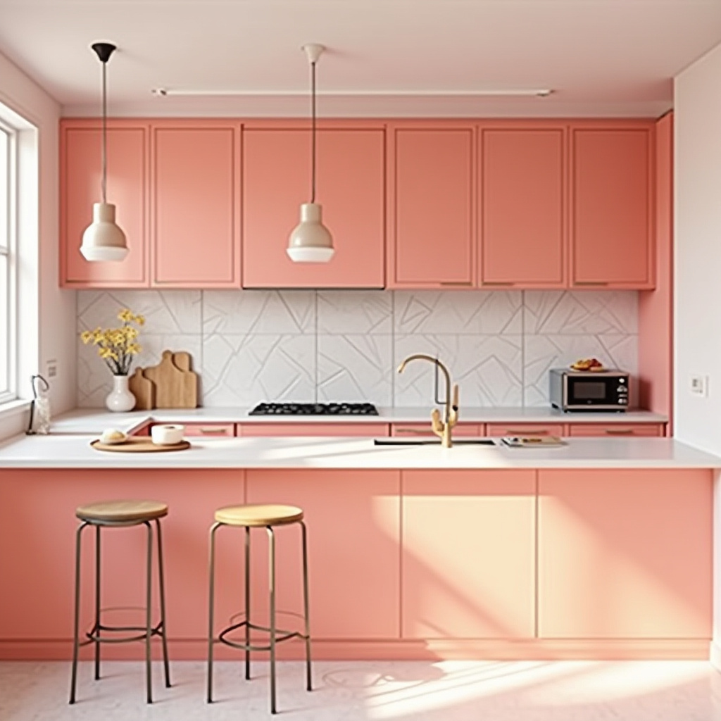 pink kitchen ideas 29