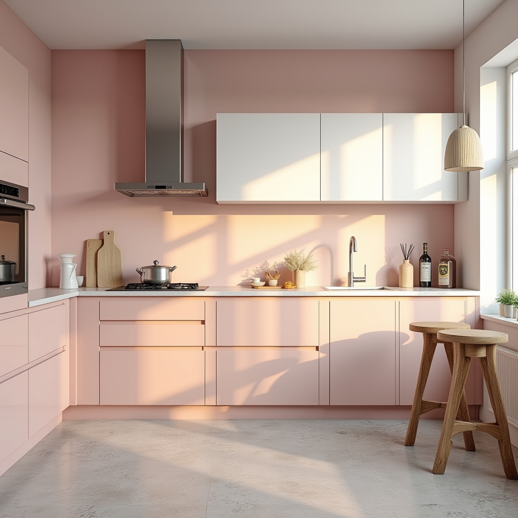 pink kitchen ideas 3