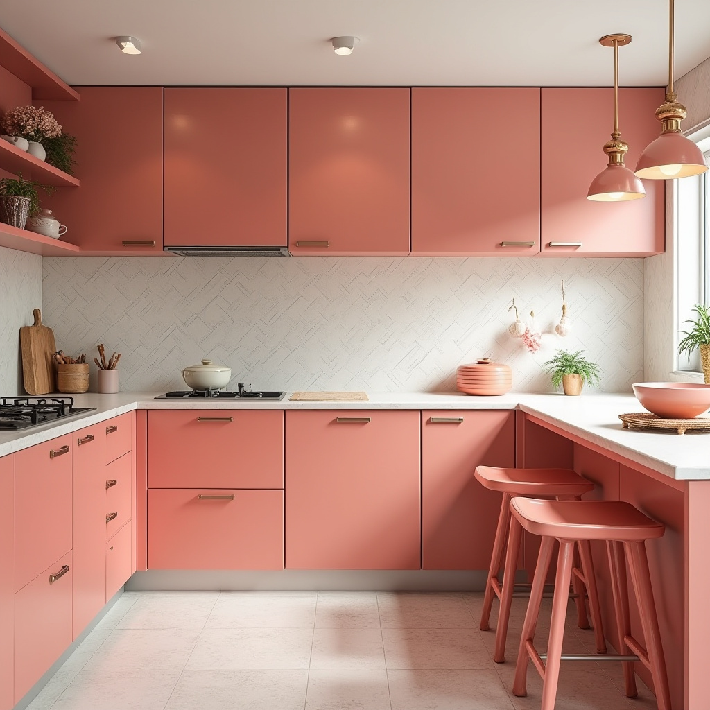 pink kitchen ideas 30