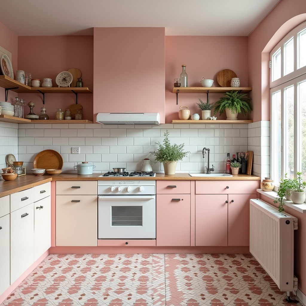 pink kitchen ideas 31