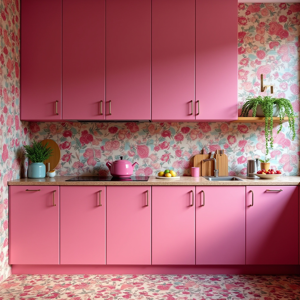 pink kitchen ideas 34