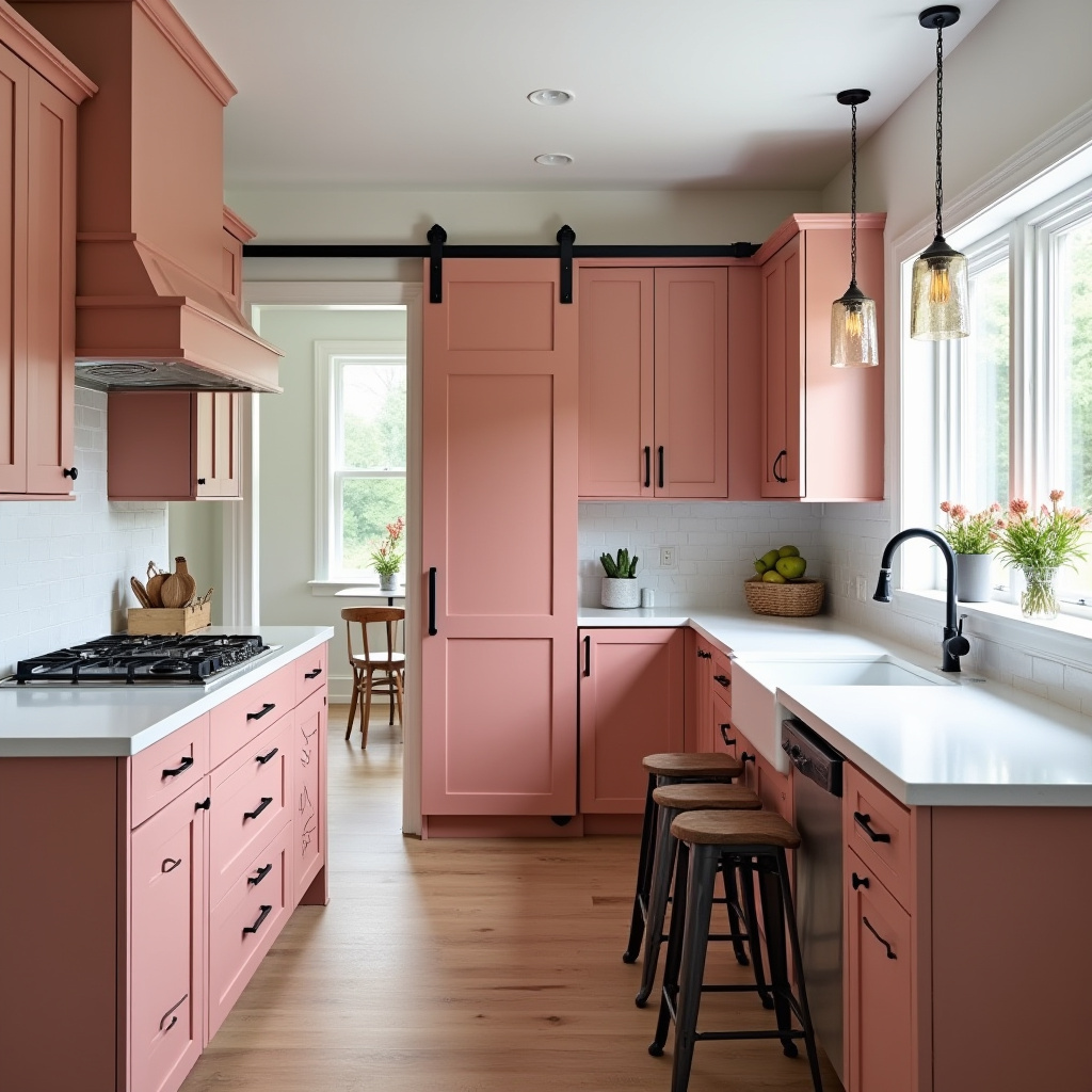 pink kitchen ideas 36