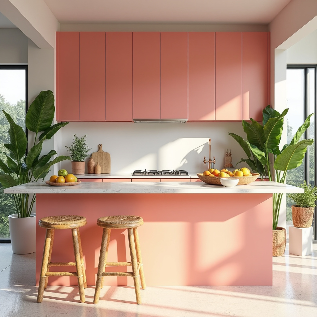 pink kitchen ideas 38