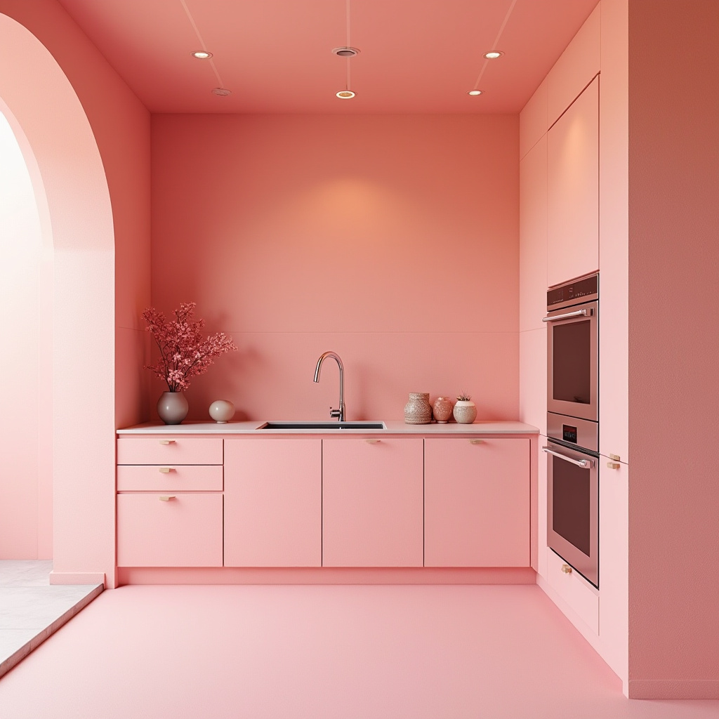 pink kitchen ideas 40