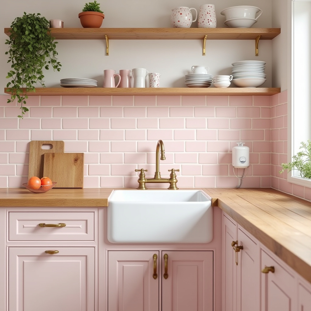 pink kitchen ideas 6