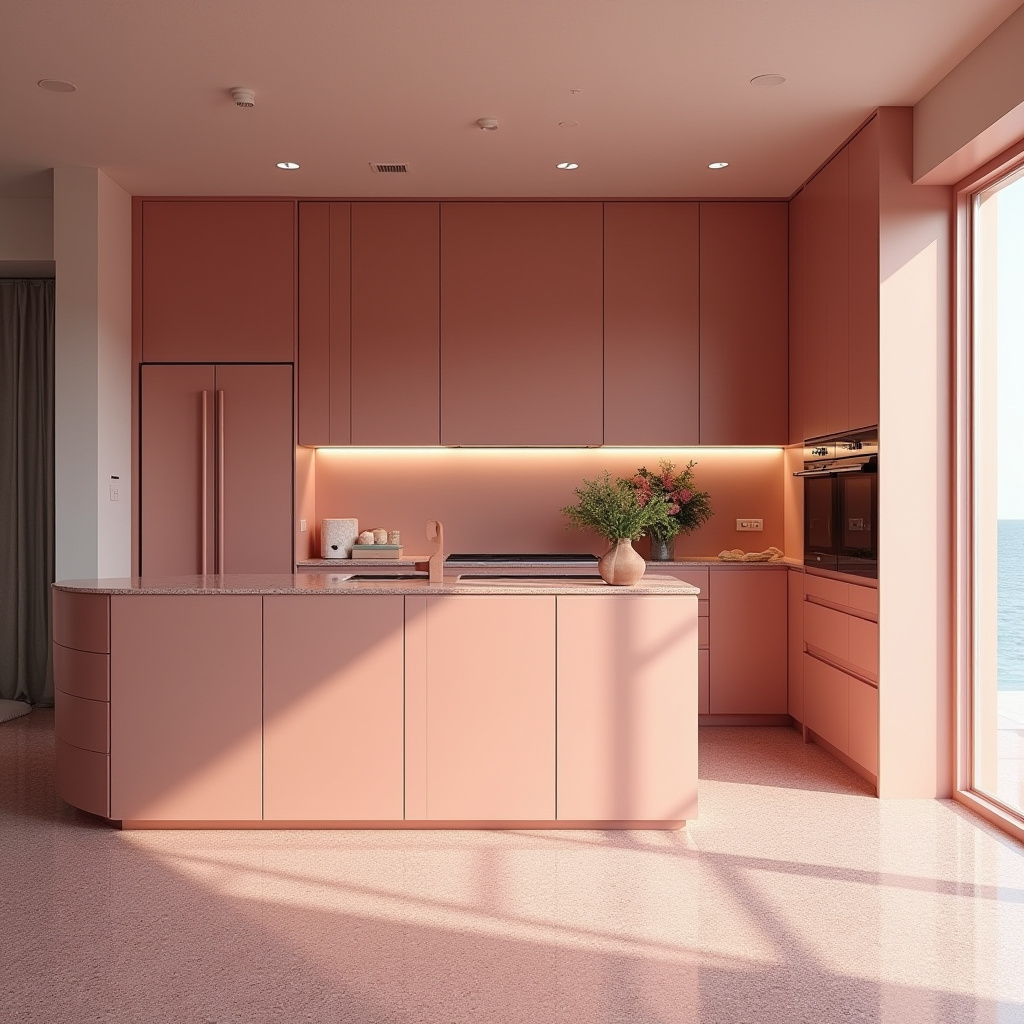 pink kitchen ideas 7