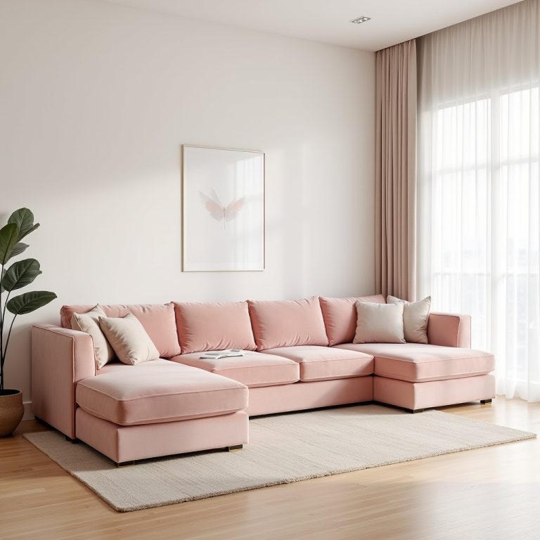 pink living room ideas 1