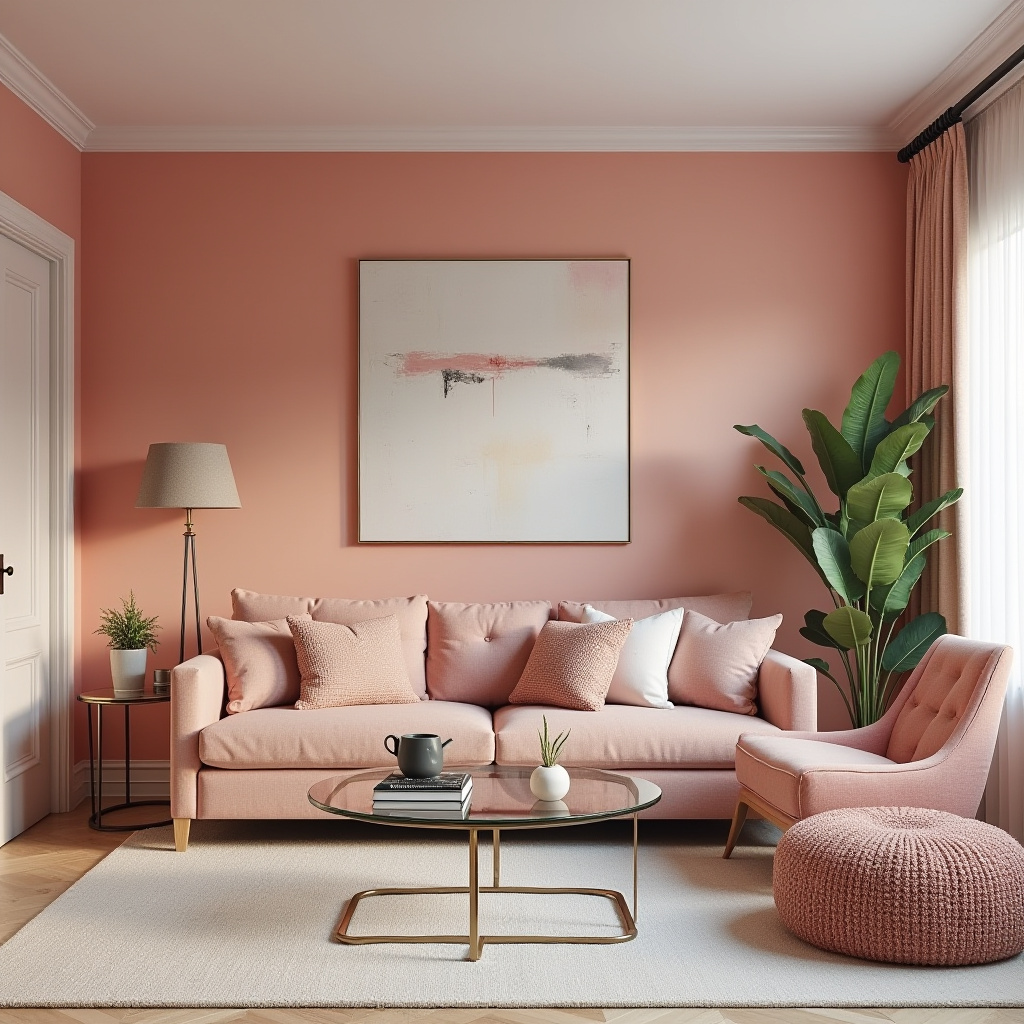 pink living room ideas 19