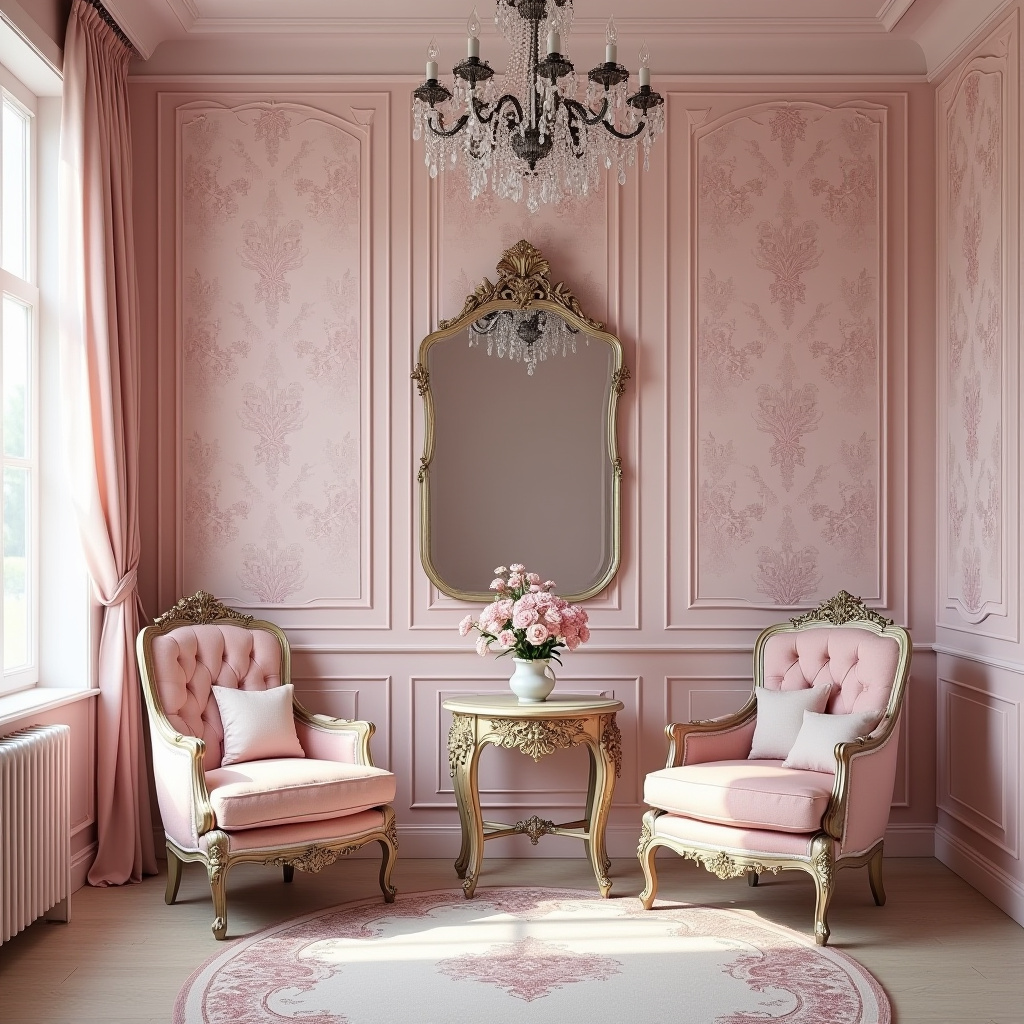 pink living room ideas 26