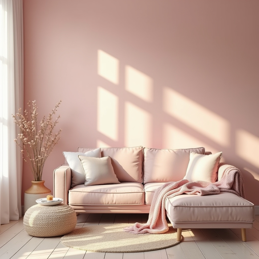 pink living room ideas 40