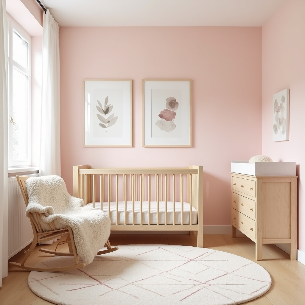 pink nursery decor 13