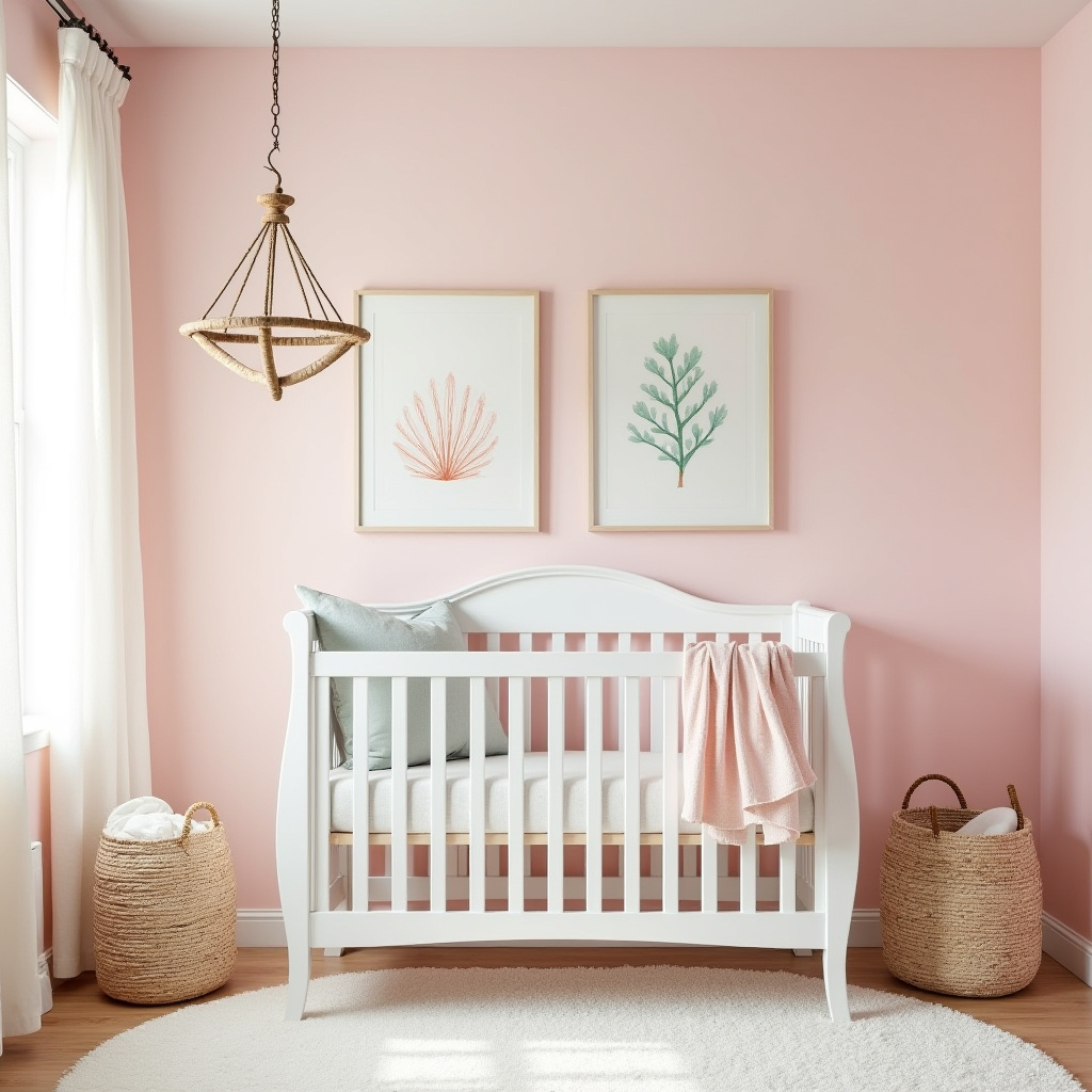 pink nursery decor 16