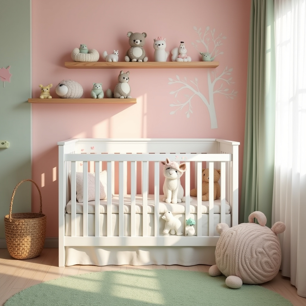 pink nursery decor 19