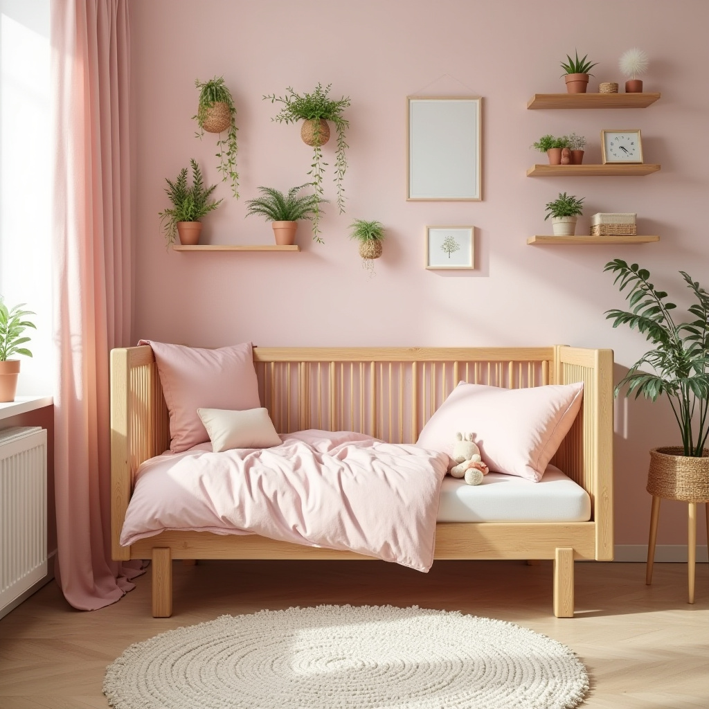 pink nursery decor 31