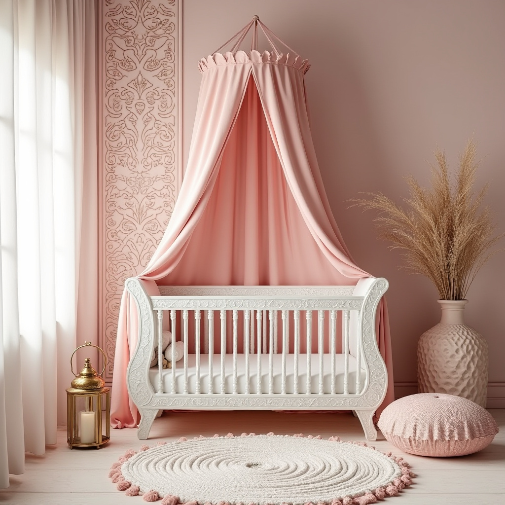pink nursery decor 35