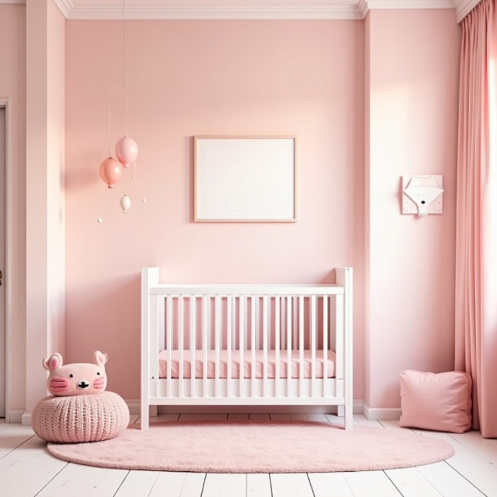 pink nursery decor 39