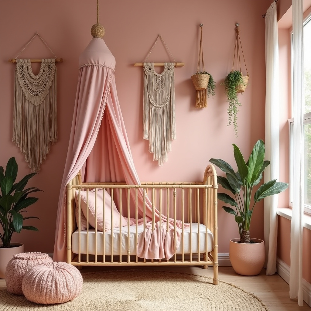pink nursery decor 9