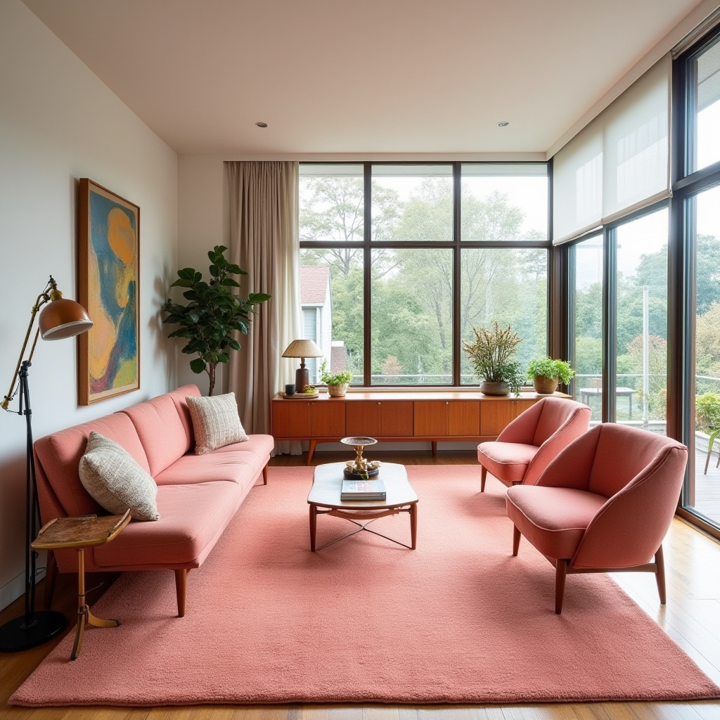 pink rug living room 10
