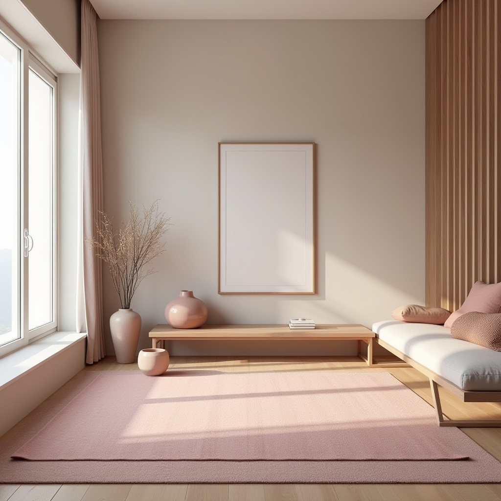 pink rug living room 18