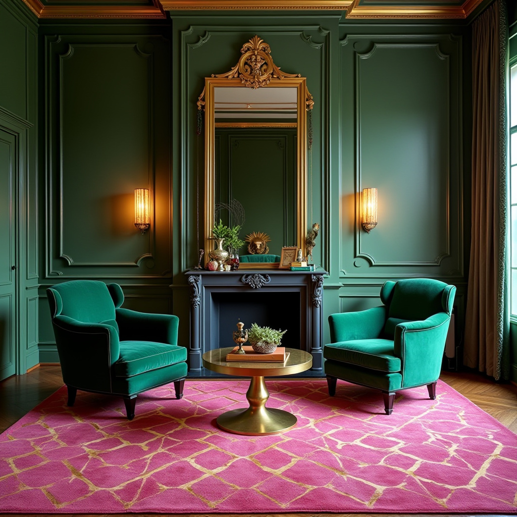 pink rug living room 20