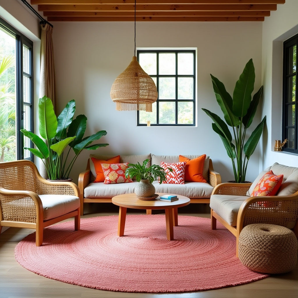 pink rug living room 21