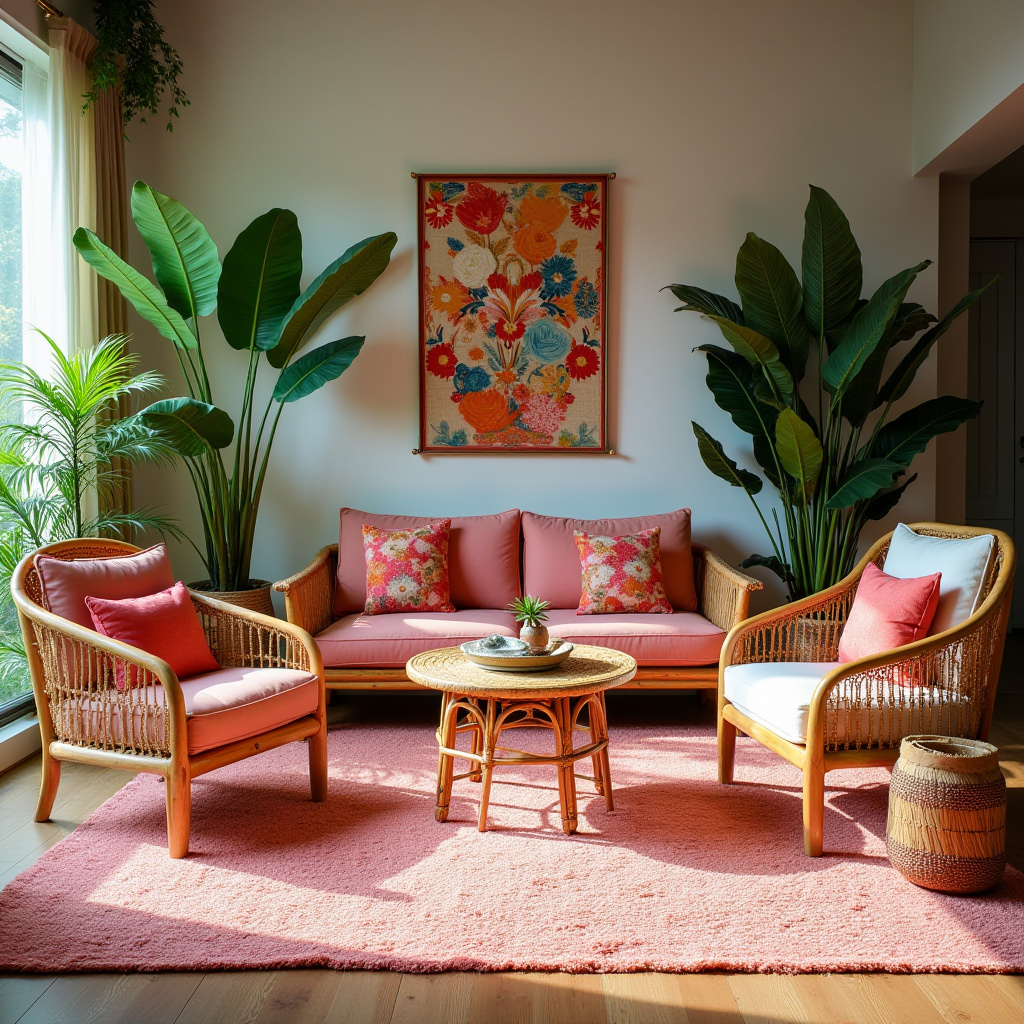 pink rug living room 22