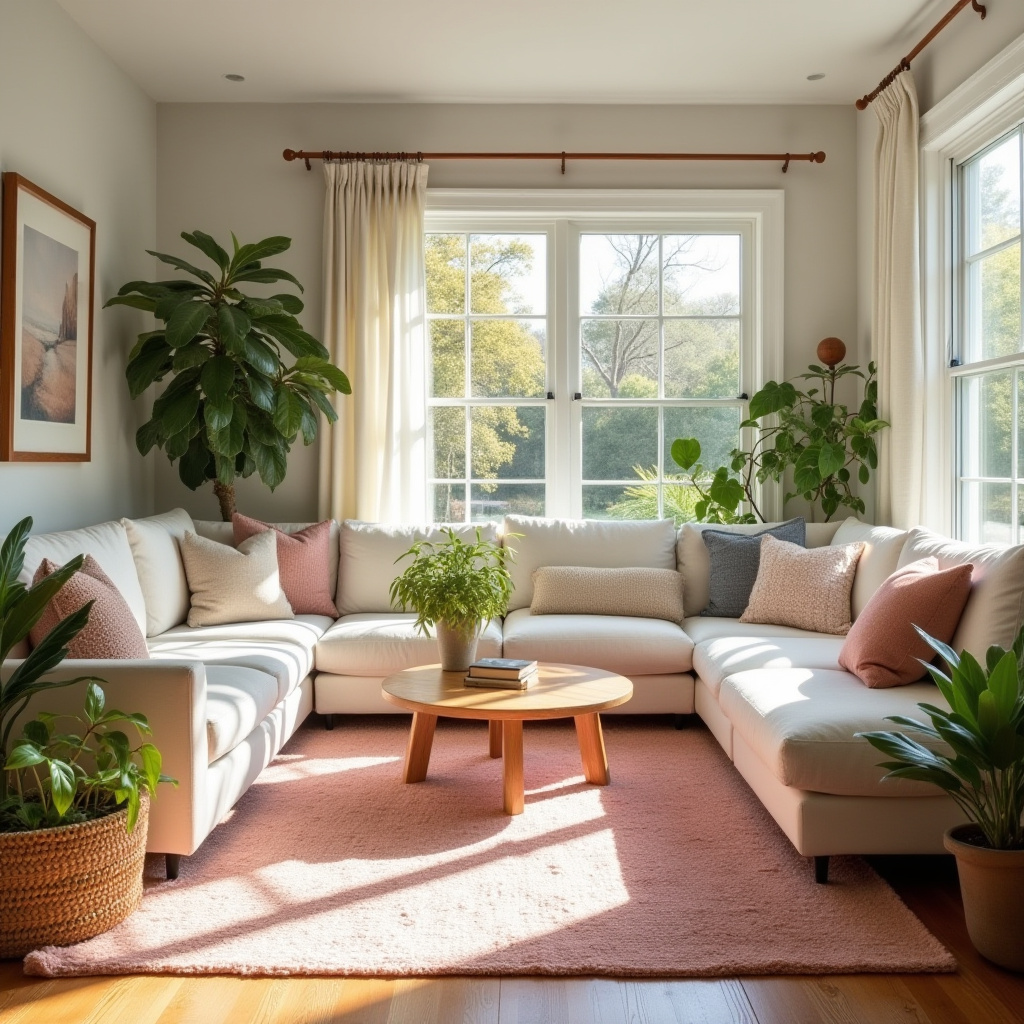 pink rug living room 25