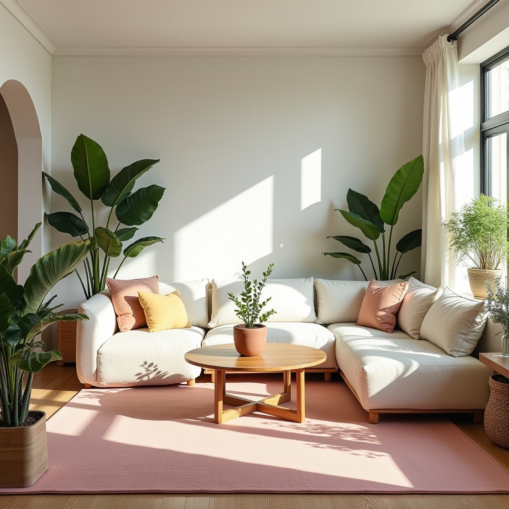 pink rug living room 26