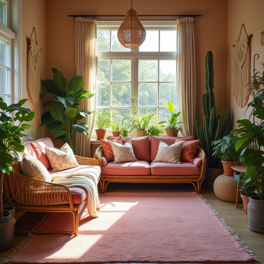 pink rug living room 3
