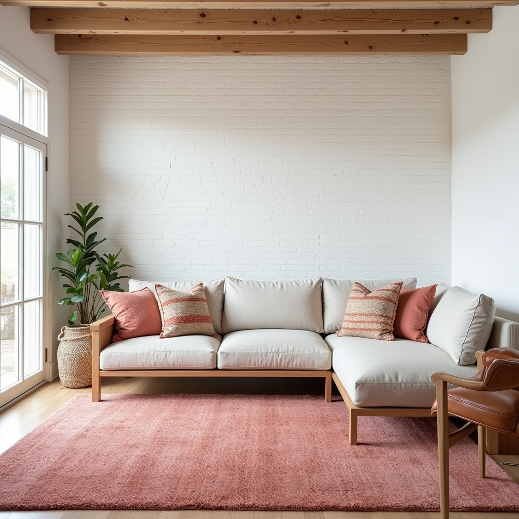 pink rug living room 5