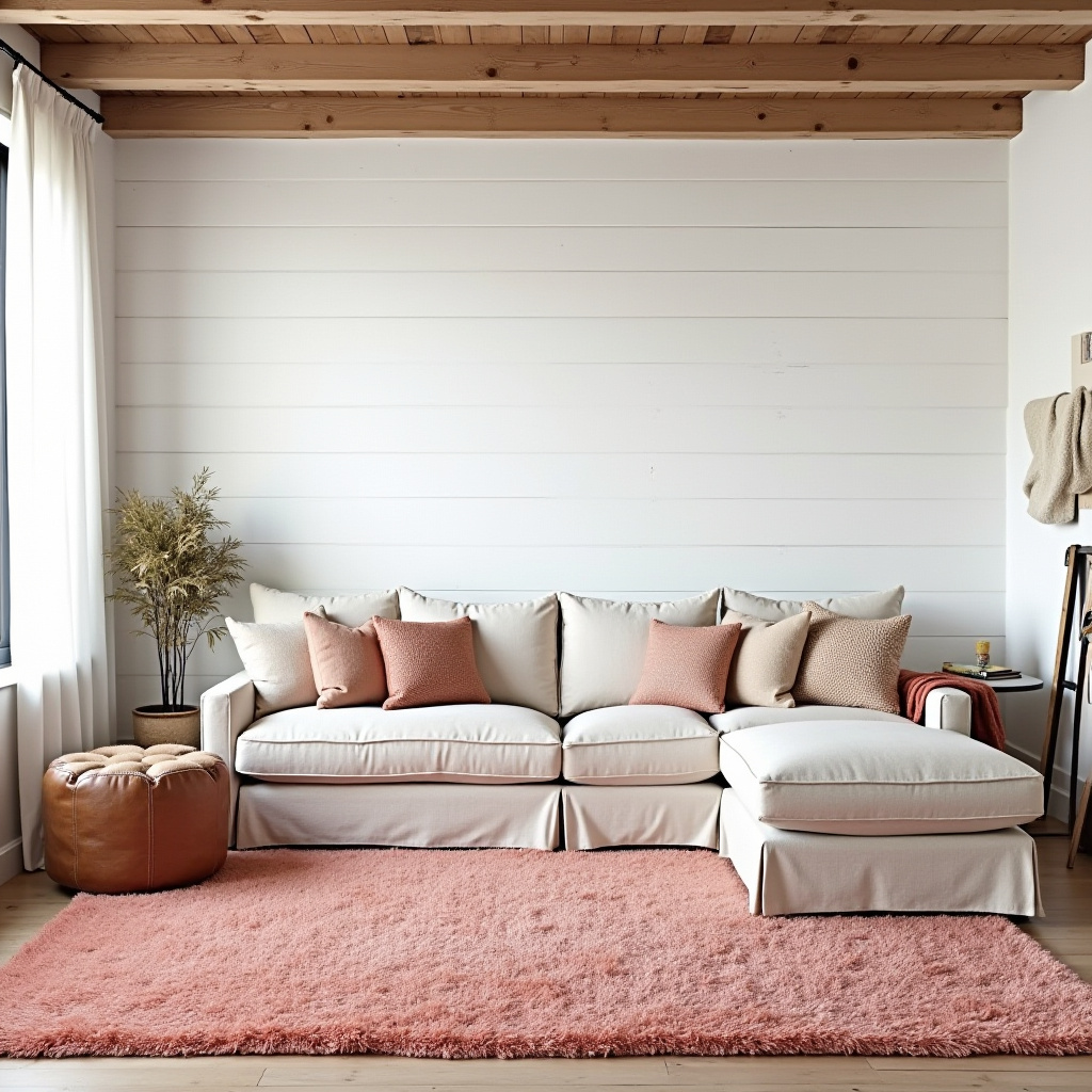 pink rug living room 6