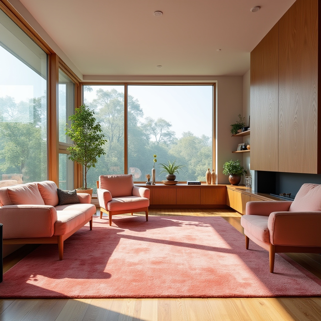 pink rug living room 9