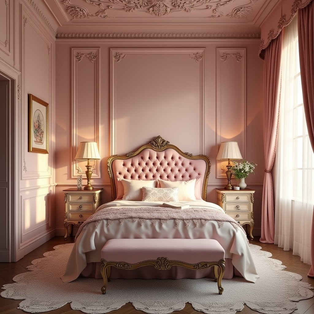 pink victorian bedroom 10