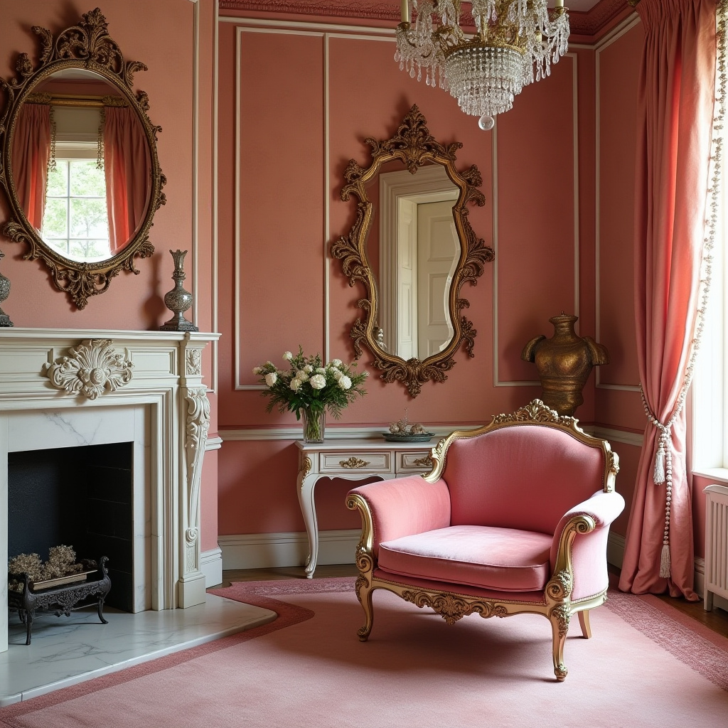 pink victorian bedroom 17