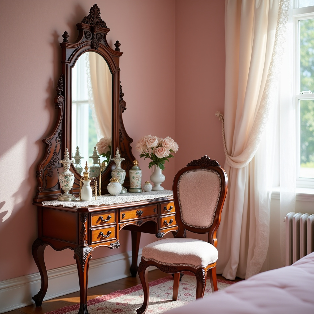 pink victorian bedroom 19