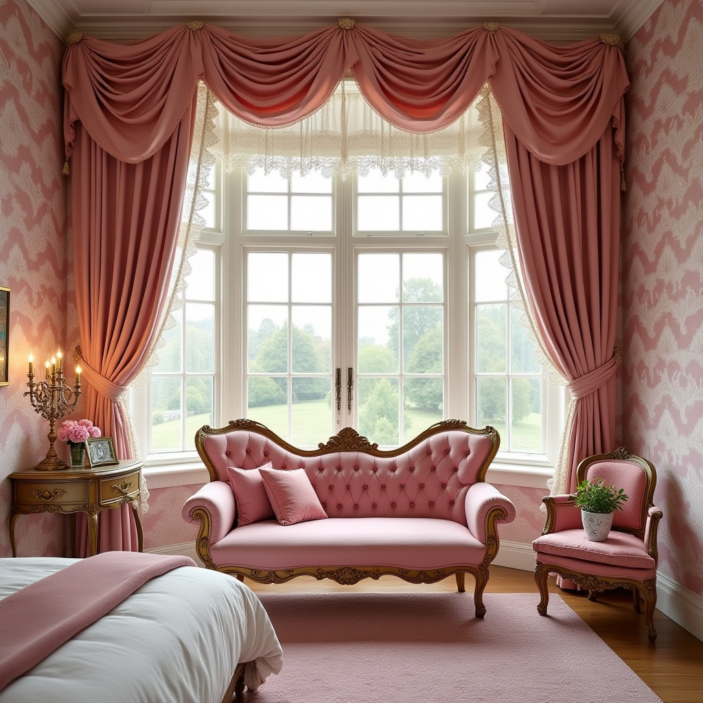 pink victorian bedroom 2
