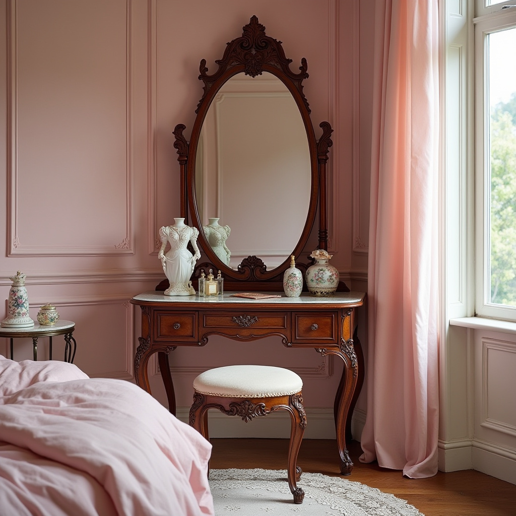 pink victorian bedroom 20
