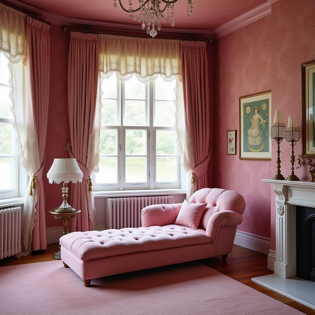 pink victorian bedroom 22