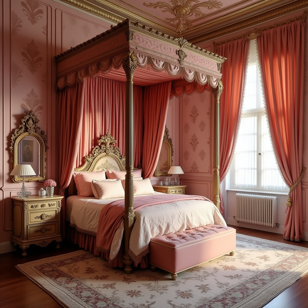 pink victorian bedroom 25