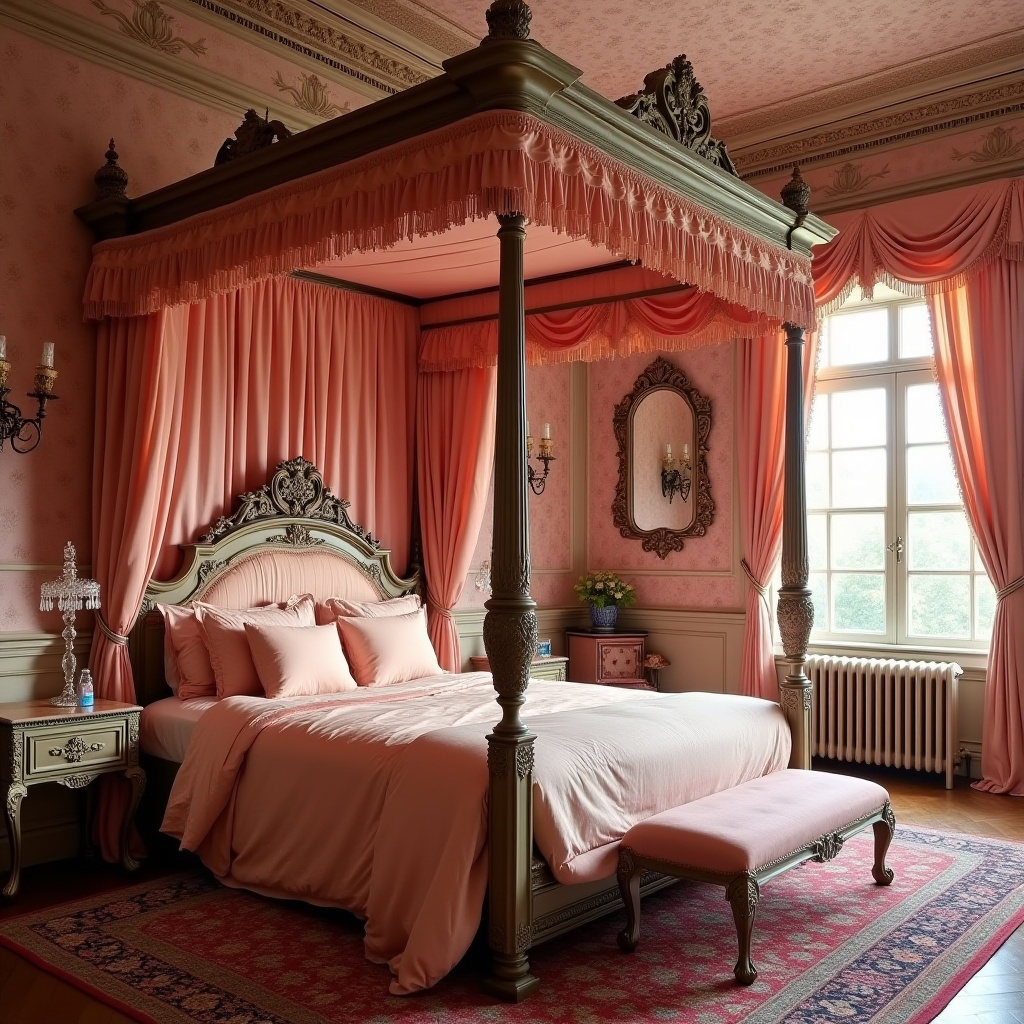 pink victorian bedroom 26