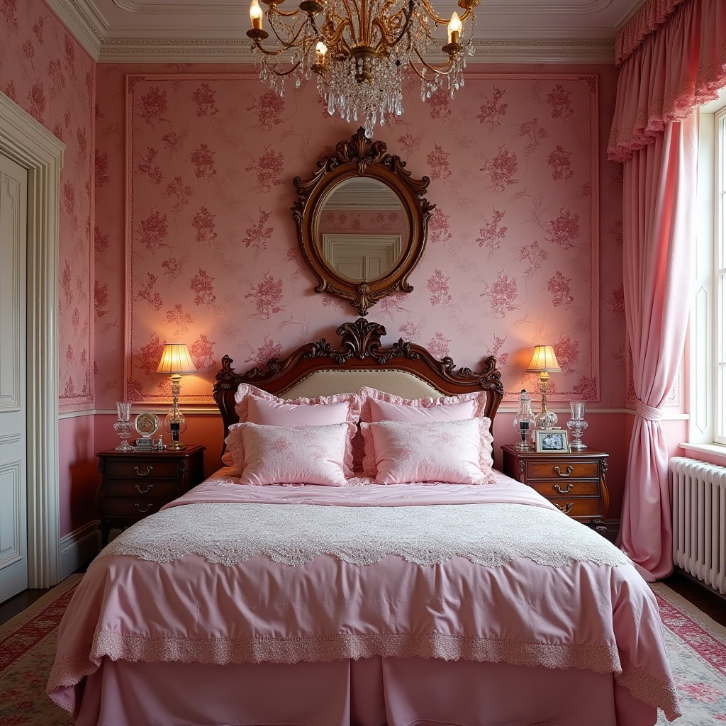 pink victorian bedroom 38