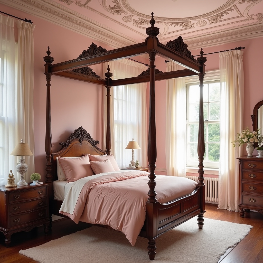 pink victorian bedroom 4