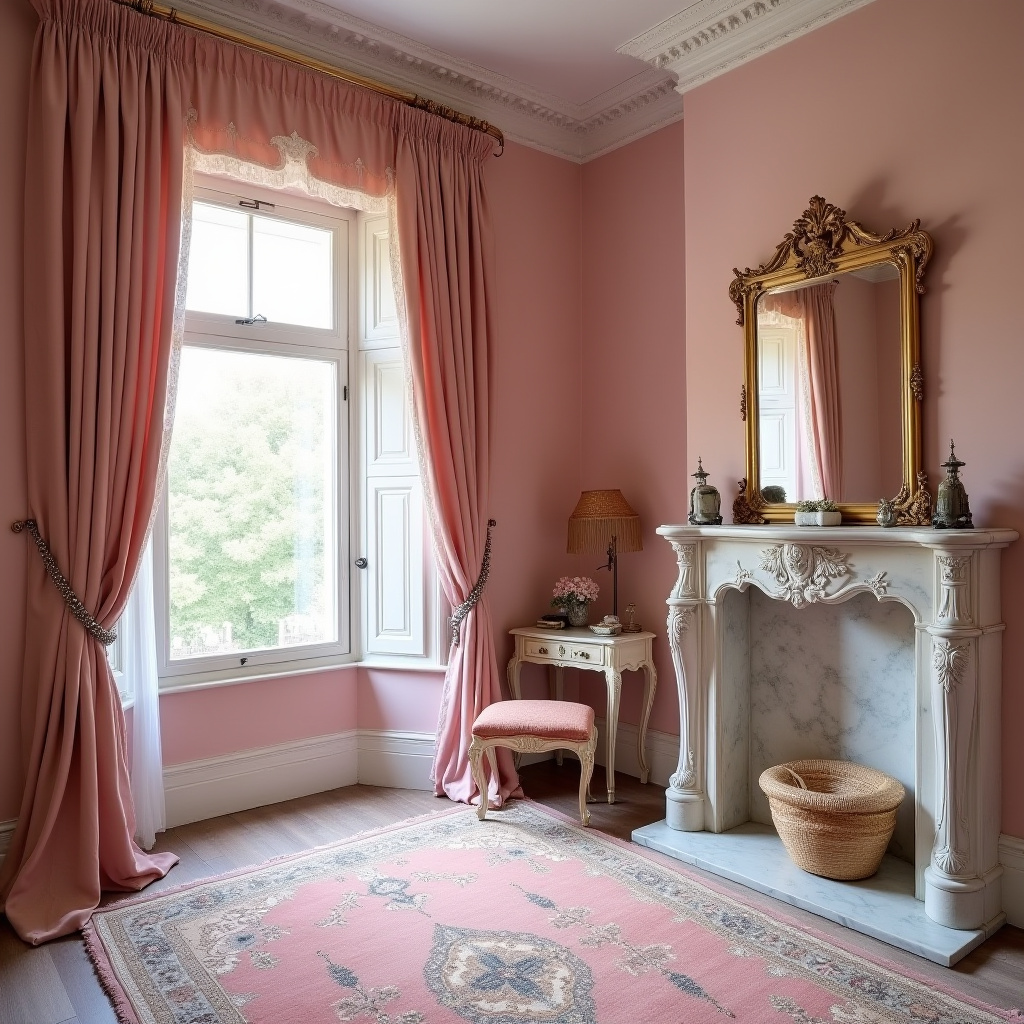 pink victorian bedroom 5
