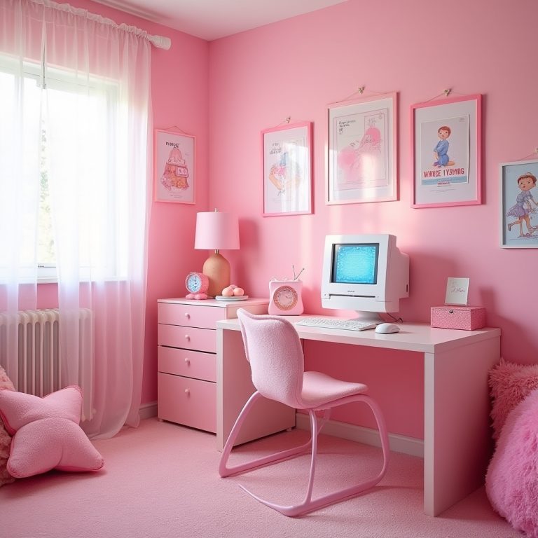 pink y2k bedroom 1