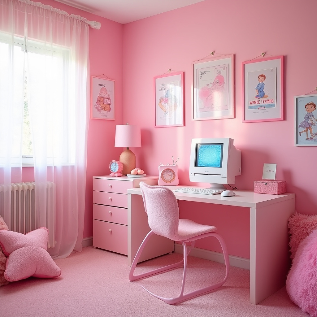 pink y2k bedroom 1